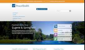 
							         PeaceHealth Medical Group - Eugene and Springfield, Oregon								  
							    