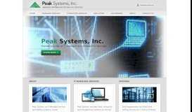 
							         Peak Systems Inc | Managed Information Technology Services								  
							    