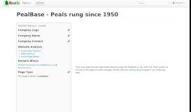 
							         PealBase - Peals rung since 1950 - AboutUs								  
							    