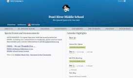 
							         Pearl River Middle School: Home Page								  
							    