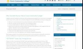 
							         Pearson VUE - Clovis Community College								  
							    