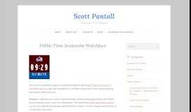 
							         Pebble Time Avalanche Watchface - Scott Pantall								  
							    