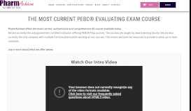 
							         PEBC Evaluating Exam Prep Course - PharmAchieve								  
							    