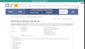 
							         PECOS VALLEY MEDICAL ... - New Mexico Medical Home Portal								  
							    