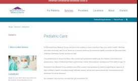 
							         Pediatric Care | MountainView Medical Group								  
							    