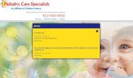 
							         Pediatric Care Specialists PA: Home | Overland Park, KS								  
							    