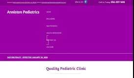 
							         Pediatric Clinic - Anniston Pediatrics								  
							    