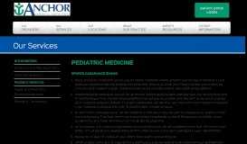 
							         Pediatric Medicine - Anchor Medical Associates								  
							    