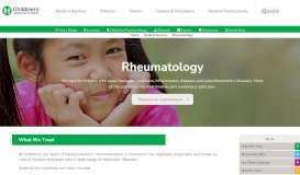 
							         Pediatric Rheumatology | Children's Healthcare of Atlanta								  
							    