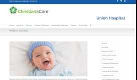 
							         Pediatric Services | Union Hospital								  
							    