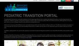 
							         Pediatric Transition Portal - | American Society of Transplantation								  
							    