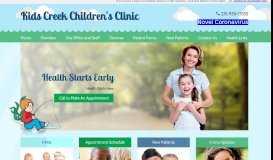 
							         Pediatrician Traverse City, MI - Kids Creek Children's Clinic ...								  
							    