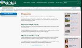 
							         Pediatrics (Children's Health) - Genesis HealthCare System ...								  
							    