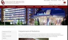 
							         Pediatrics - Genetics OU Health Sciences Center (OUHSC) Oklahoma ...								  
							    
