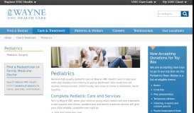 
							         Pediatrics | Goldsboro, NC | Wayne UNC Health Care								  
							    