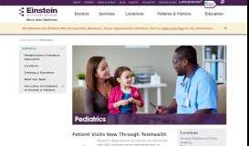
							         Pediatrics in Philadelphia & Montgomery County - Einstein Health								  
							    