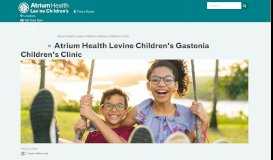 
							         Pediatrics | Levine Children's Gastonia Children's Clinic | Atrium Health								  
							    