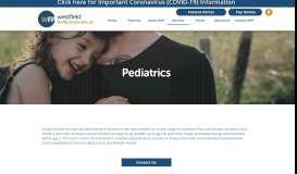 
							         Pediatrics | Westfield Family Physicians | New York								  
							    
