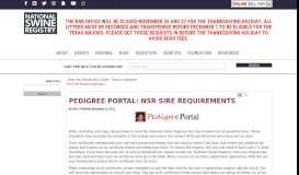 
							         Pedigree Portal: NSR Sire Requirements | National Swine Registry								  
							    