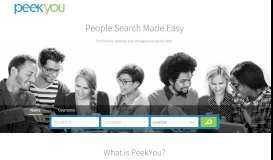
							         PeekYou: Free People Search								  
							    
