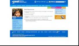 
							         Peel Resources - Peel District School Board								  
							    