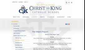 
							         Peer Helpers Program - Christ the King Catholic School - - Daphne, AL								  
							    