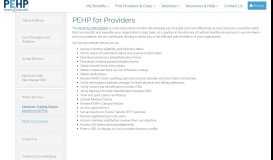 
							         PEHP for Providers - Pehp								  
							    