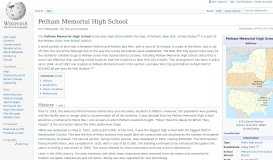 
							         Pelham Memorial High School - Wikipedia								  
							    
