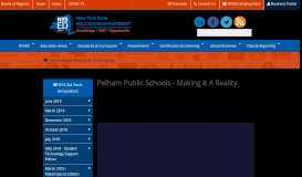 
							         Pelham Public Schools - Making It A Reality - New York State ...								  
							    