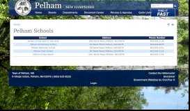 
							         Pelham Schools | Pelham NH								  
							    