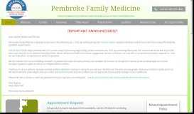 
							         Pembroke Family Medicine - Online								  
							    