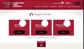 
							         Penguin Portal | YSU								  
							    