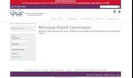 
							         Peninsula Airport Commission - flyphf								  
							    
