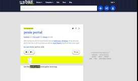 
							         penis portal - Urban Dictionary								  
							    