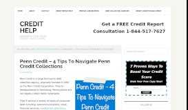 
							         Penn Credit – 4 Tips To Navigate Penn Credit Collections - Credit Help								  
							    