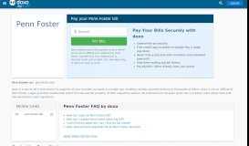 
							         Penn Foster: Login, Bill Pay, Customer Service and Care Sign-In - Doxo								  
							    