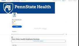 
							         Penn State Health Employee Reviews - Indeed								  
							    