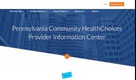 
							         Pennsylvania Community HealthChoices Provider Information Center ...								  
							    