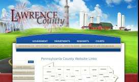 
							         Pennsylvania County Websites | Lawrence County, Pennsylvania								  
							    