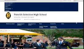 
							         Penrith Selective High School: Home								  
							    