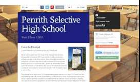 
							         Penrith Selective High School | Smore Newsletters for Education								  
							    
