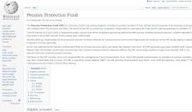 
							         Pension Protection Fund - Wikipedia								  
							    