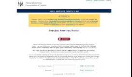 
							         Pension Services Portal								  
							    