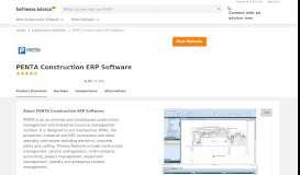
							         PENTA Construction ERP Software - 2019 Reviews - Software Advice								  
							    