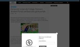 
							         Pentecost University College, Pentvars Student Portal: pentvars.edu ...								  
							    