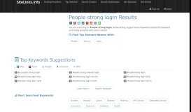 
							         People strong login Results For Websites Listing - SiteLinks.Info								  
							    