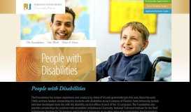 
							         People with Disabilities - Johnson Scholarship Foundation								  
							    