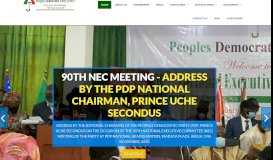 
							         Peoples Democratic Party Nigeria – Official Website of the Peoples ...								  
							    