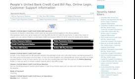 
							         People's United Bank Credit Card Bill Pay, Online Login ...								  
							    