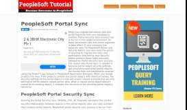 
							         PeopleSoft Portal Sync | PeopleSoft Tutorial								  
							    